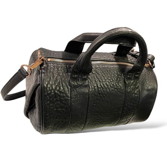 ❤️SOLD❤️ALEXANDER WANG Pebbled Lambskin Rockie & Rose Gold Hardware Crossbody - Picture 15 of 15